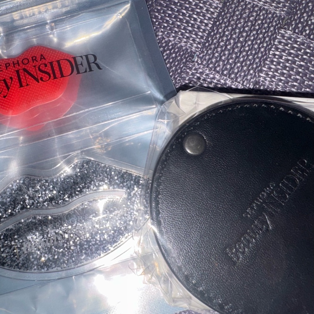 NEW Sephora Lip Scrub Set + Black Swivel Mirror - Picture 8 of 8